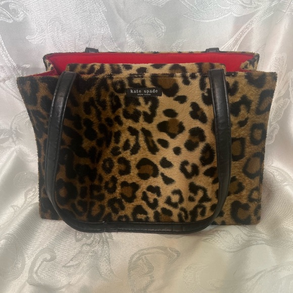 Kate Spade Vintage, leopard print, handbag. - Picture 4 of 16